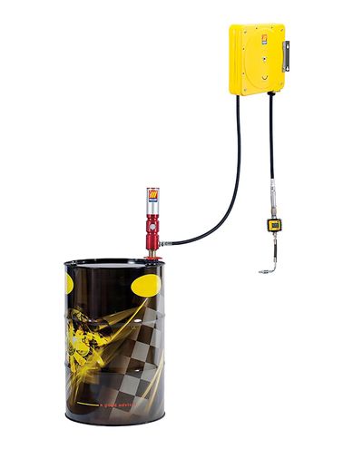 WALL FIXING OIL KIT 180/220L + HOSE REEL