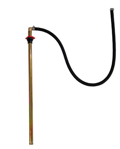 Seinäkiinnitteisen pumpun putki letkulla ja astiamutterilla pituus 1250mm