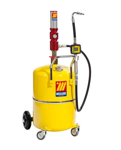 65 L jakelulaite pumpulla ja digimittarilla pumppaus suhde 5 : 1 28L/min