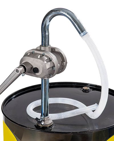 Alumiininen pyöritettävä pumppu 80L/min 30 - 220L astioille