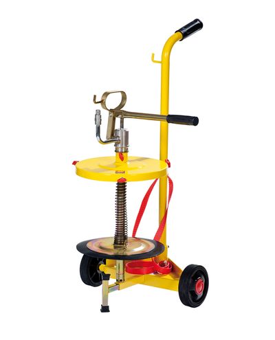 Prässintäyttölaite 18 - 30kg astialle kärryllä
