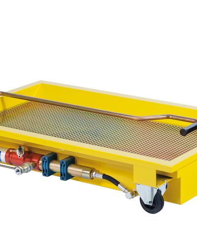 200L WHEELED EXAUSTED OIL DRAIN + PUMP