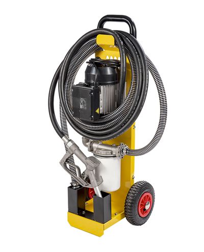 Pyörillä siirrettävä Öljyn suodatinyksikkö 230/50 verkkovirta 60L/min manuaalipistooli