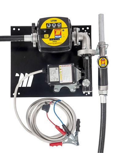 Seinään kiinnitettävä 12v pumppu Dieselille mittarilla Manuaalipistoolilla 45L/min F1 - F1