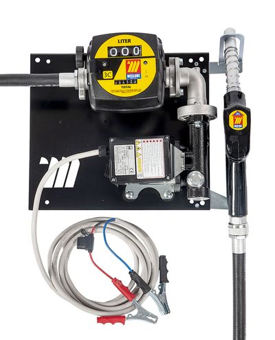 Seinään kiinnitettävä 24v pumppu Dieselille mittarilla Automaattipistoolilla 45L/min F1 - F1