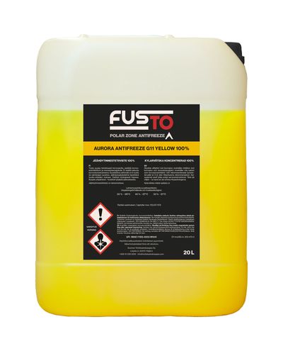 FUSTO AURORA ANTIFREEZE G11 YELLOW 100% - 20 L FUSTO AURORA ANTIFREEZE G11 YELLOW 100% - 20 L