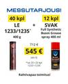 Messutarjous! - 20+20 kpl LE 1233+1235 400 g + 12 kpl SVAK Boom Grease