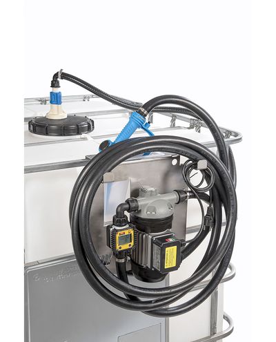 Adblue siirtolaite kontin keskikorkista 230/50 verkkovirta 40L/min Manuaalipistooli mittarilla F3/4 - F3/4