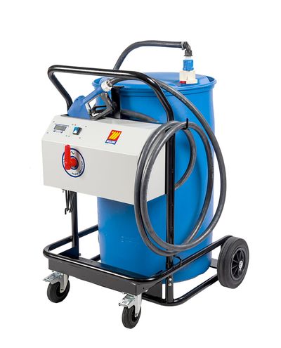 Pumppukärry Adblue tynnyrille pumpulla 12v 4 - 34L/min automaattipistooli