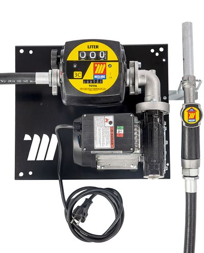 Seinään kiinnitettävä 230/50 verkkovirta pumppu Dieselille mittarilla Manuaalipistoolilla 70L/min F1 - F1