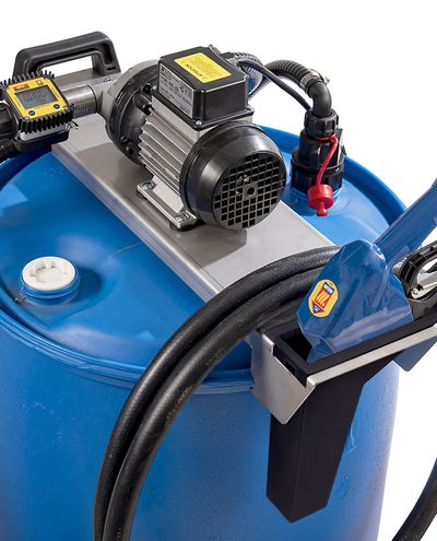 Adblue siirtolaite tynnyriin 230/50 verkkovirta 40L/min Automaattipistooli mittarilla F3/4 - F3/4