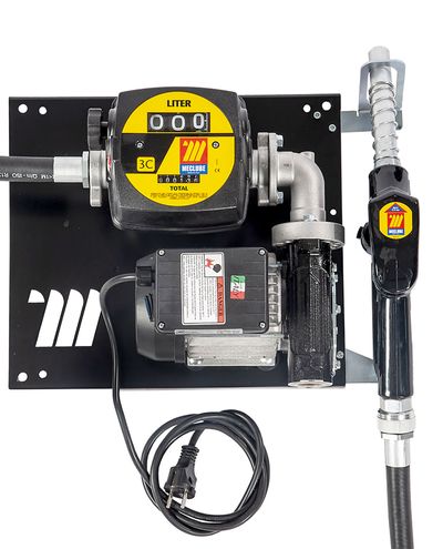 Seinään kiinnitettävä 230/50 verkkovirta pumppu Dieselille mittarilla Automaattipistoolilla 60L/min F1 - F1