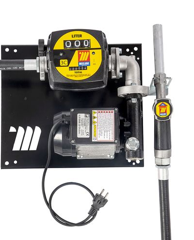 Seinään kiinnitettävä 24v pumppu Dieselille mittarilla Manuaalipistoolilla 60L/min F1 - F1