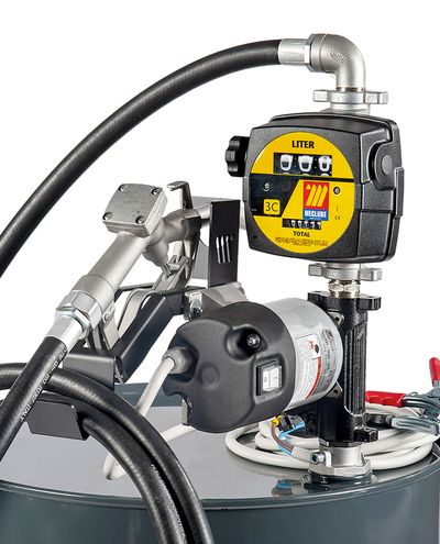 12v Diesel pumppu sarja tynnyriin mittarilla Manuaalipistoolilla 60L/min F1 - F1