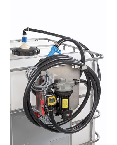 Adblue siirtolaite kontin keskikorkista 12v 34L/min Manuaalipistooli mittarilla F3/4 - F3/4