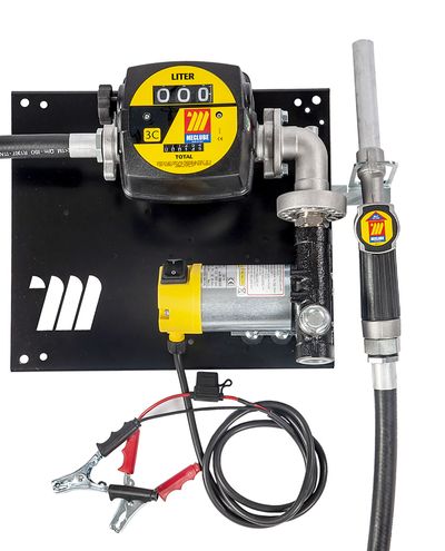 Seinään kiinnitettävä 12v pumppu Dieselille mittarilla Manuaalipistoolilla 60L/min F1 - F1