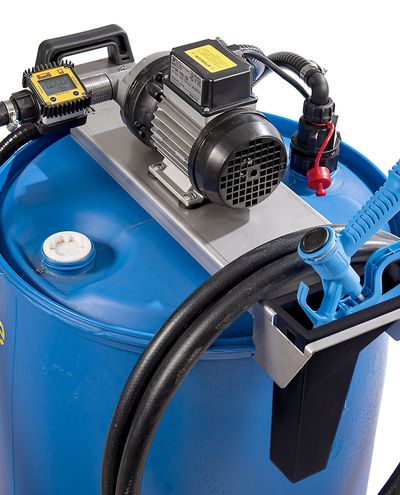 Adblue siirtolaite tynnyriin 230/50 verkkovirta 40L/min Manuaalipistooli mittarilla F3/4 - F3/4