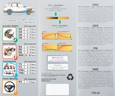 RVS TECHNOLOGY ENGINE G6 170ML