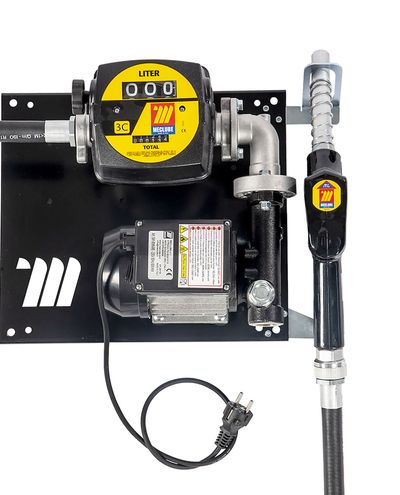 Seinään kiinnitettävä 24v pumppu Dieselille mittarilla Automaattipistoolilla 60L/min F1 - F1