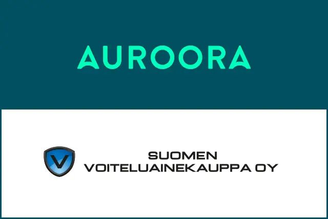 Auroora Yhtiöiden ja Suomen Voiteluainekaupan logot.